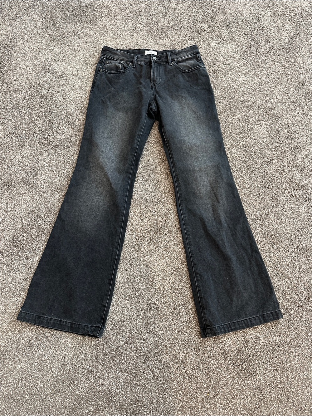 PacSun Black Washed Low Rise Boot Jeans